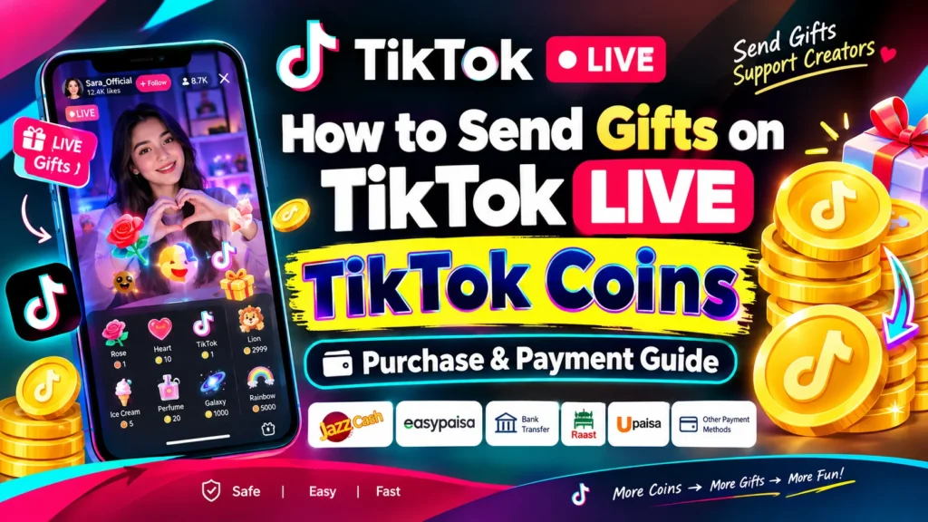 How to Send Gifts on TikTok LIVE TikTok Coins, Purchase & Payment Guide